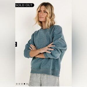 “Berlin” embroidered crew sweatshirt